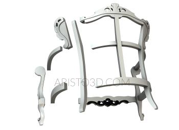 Armchairs (KRL_0137) 3D model for CNC machine