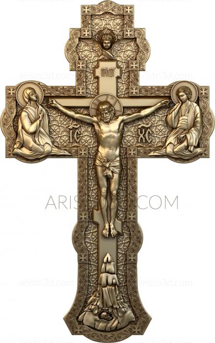 Free examples of 3d stl models (Cross crucifix. Download free 3d model for cnc - USKRS_0038) 3D