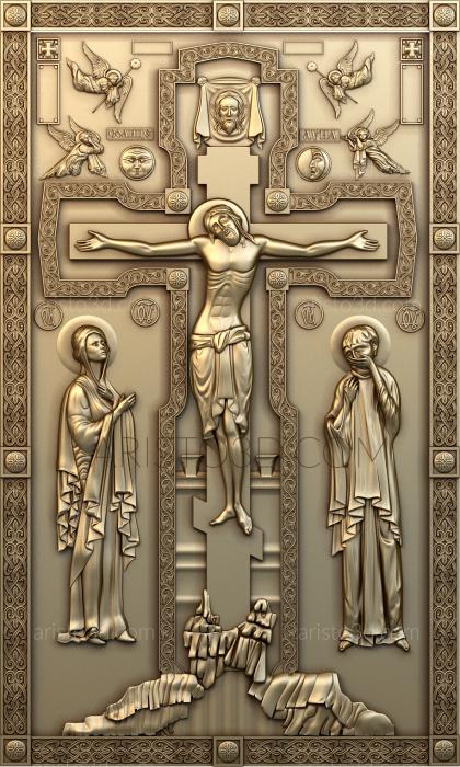 Free examples of 3d stl models (Crucifixion. Download free 3d model for cnc - USKRS_0046) 3D