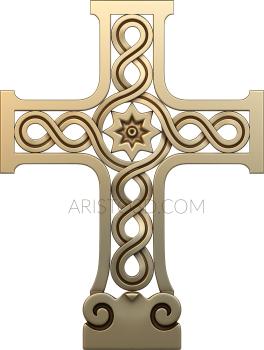 Cross with a twisted pattern. KRS_0098