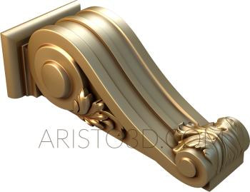 Corbels (KR_0027) 3D model for CNC machine