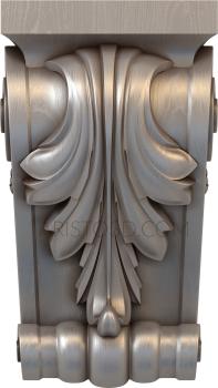 Corbels (KR_0036) 3D model for CNC machine