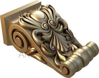 Corbels (KR_0039) 3D model for CNC machine