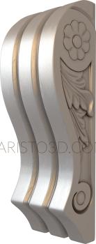 Corbels (KR_0046) 3D model for CNC machine