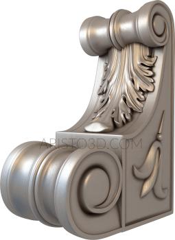 Corbels (KR_0092) 3D model for CNC machine