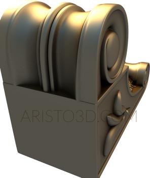 Corbels (KR_0092) 3D model for CNC machine