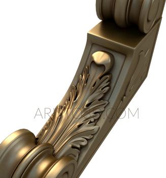 Corbels (KR_0102) 3D model for CNC machine