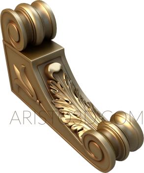 Corbels (KR_0102) 3D model for CNC machine