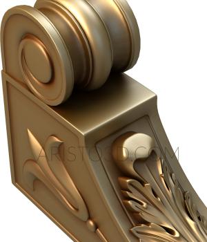 Corbels (KR_0102) 3D model for CNC machine