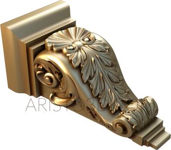 Corbels (KR_0143) 3D model for CNC machine