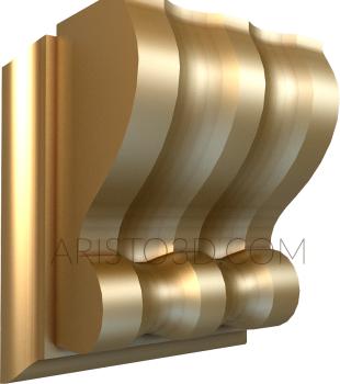 Corbels (KR_0174-1) 3D model for CNC machine