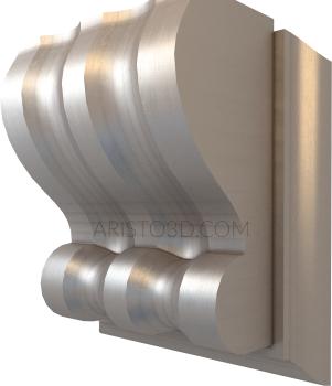 Corbels (KR_0174-1) 3D model for CNC machine