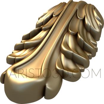 Corbels (KR_0233) 3D model for CNC machine