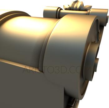 Corbels (KR_0295) 3D model for CNC machine