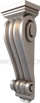 Corbels (KR_0321) 3D model for CNC machine