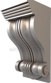 Corbels (KR_0327-9) 3D model for CNC machine