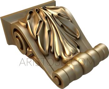 Corbels (KR_0342) 3D model for CNC machine