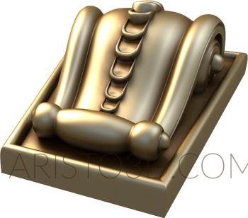 Corbels (KR_0349) 3D model for CNC machine