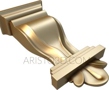 Corbels (KR_0352) 3D model for CNC machine