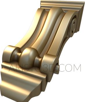 Corbels (KR_0368) 3D model for CNC machine
