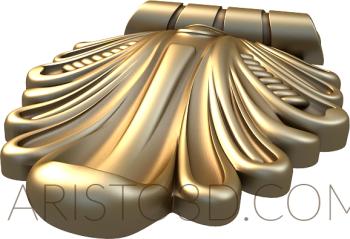 Corbels (KR_0372) 3D model for CNC machine