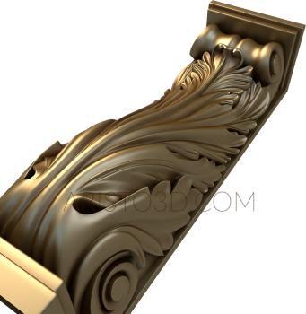 Corbels (KR_0374) 3D model for CNC machine