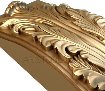 Corbels (KR_0385) 3D model for CNC machine