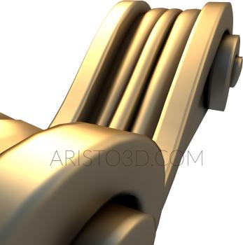 Corbels (KR_0404) 3D model for CNC machine