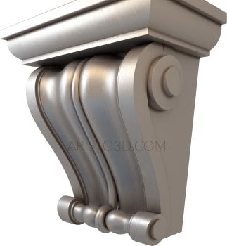 Corbels (KR_0419) 3D model for CNC machine