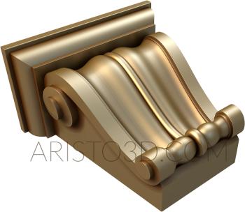 Corbels (KR_0419) 3D model for CNC machine