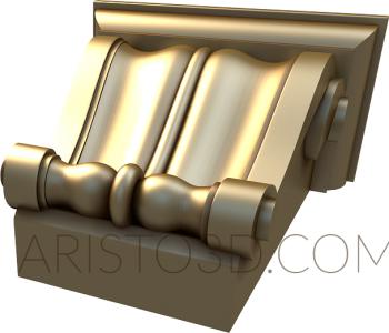 Corbels (KR_0419) 3D model for CNC machine