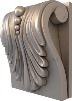 Corbels (KR_0425) 3D model for CNC machine