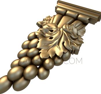 Corbels (KR_0445) 3D model for CNC machine