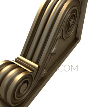 Corbels (KR_0453) 3D model for CNC machine