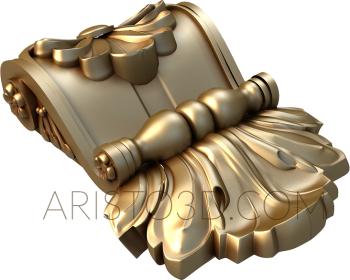 Corbels (KR_0457) 3D model for CNC machine