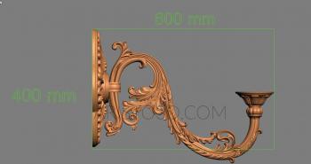 Corbels (KR_0489) 3D model for CNC machine