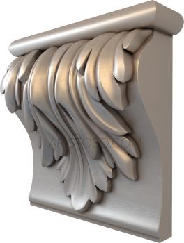 Corbels (KR_0521) 3D model for CNC machine