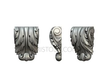 Corbels (KR_0527) 3D model for CNC machine