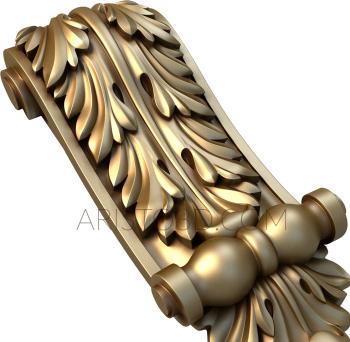 Corbels (KR_0529) 3D model for CNC machine