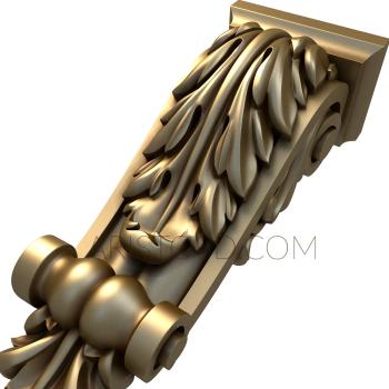 Corbels (KR_0534) 3D model for CNC machine