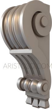 Corbels (KR_0541) 3D model for CNC machine