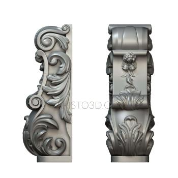 Corbels (KR_0569) 3D model for CNC machine