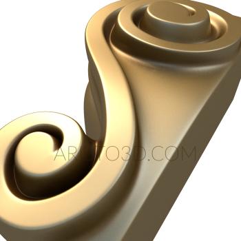 Corbels (KR_0587) 3D model for CNC machine