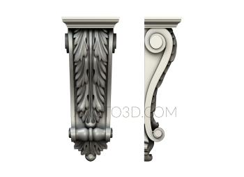 Corbels (KR_0593) 3D model for CNC machine