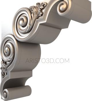 Corbels (KR_0604) 3D model for CNC machine