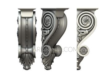 Corbels (KR_0606) 3D model for CNC machine