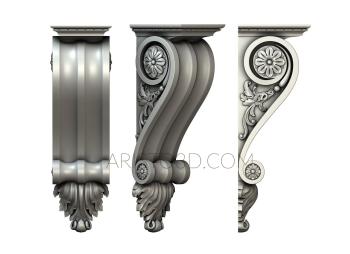 Corbels (KR_0607) 3D model for CNC machine