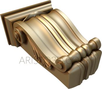 Corbels (KR_0616) 3D model for CNC machine