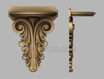 Corbels (KR_0632) 3D model for CNC machine