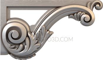 Corbels (KR_0657) 3D model for CNC machine